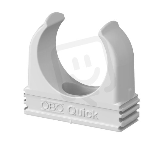 OBO 2955 F M32 RW Příchytka Quick samozhášivá M32 čistě bílá Polypropylén PP