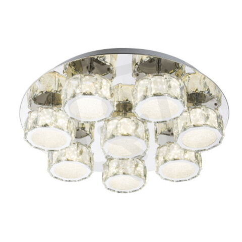 Stropní svítidlo AMUR chrom LED 64W 230V, 4580lm, 4000K GLOBO 49350D5