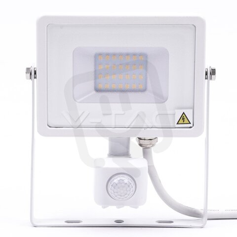 20W LED Sensor Floodlight SAMSUNG CHIP Cut-OFF Function White Body 3000K VT-20-S
