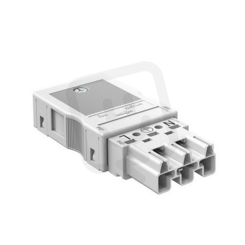 OBO ST-WIN 3P W Zástrčkový díl 3P typ WINSTA MIDI 25A/250V 76x35x15 bílá