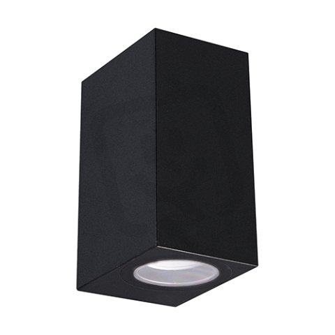 Nástěnná venkovní lampa GAMP 2xGU10 D max. 2x12W IP54 černá Ideus 04019