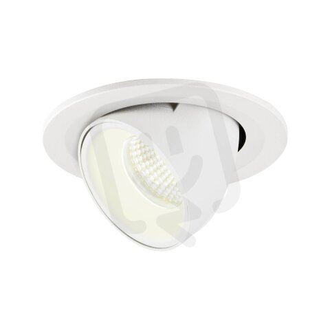 NUMINOS GIMBLE S, zápustné stropní svítidlo bílé 4000 K 55° SLV 1005919