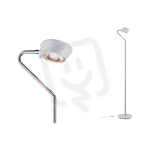 LED stojací svítidlo Ramos 11W bílá mat/chrom nožní stmívač PAULMANN 70920