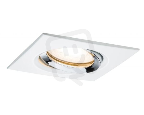 Zápustné svítidlo LED Nova IP65 hranaté 7W GU10 bílá/chrom 1ks výklopné 929.04