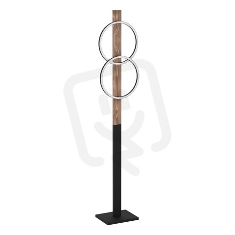 Stojací svítidlo BOYAL LED černá/dřevo 2X12W EGLO 900892