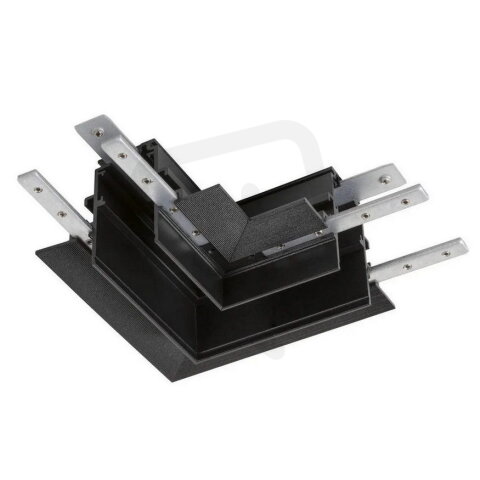 L-spojka mechanická 48 V TRACK pro montážní lištu hlub. vpravo černá SLV 1006589