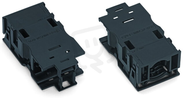 Pouzdra s odlehčením tahu 3pól. se zajišťovací sponou černá WAGO 770-503/035-000