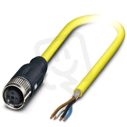 SAC-4P- 5,0-542/M12FS SH BK Kabel senzoru/aktoru 1406188