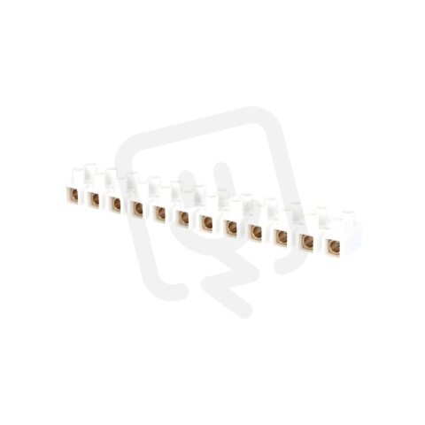 Svorkovnice přístrojová E-KL 3 12x16mm2 T85 PP bílá mosazná hranatá 76A/400V
