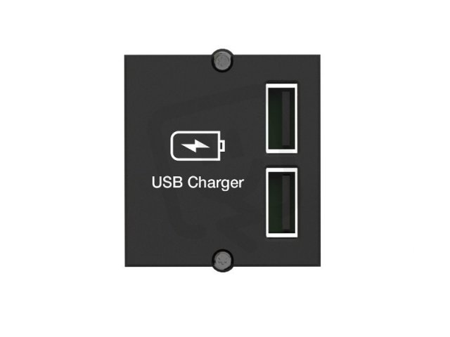 Bachman 917.224 Uživ.modul 1xUSB 2násobná nab. 0,2m kab.