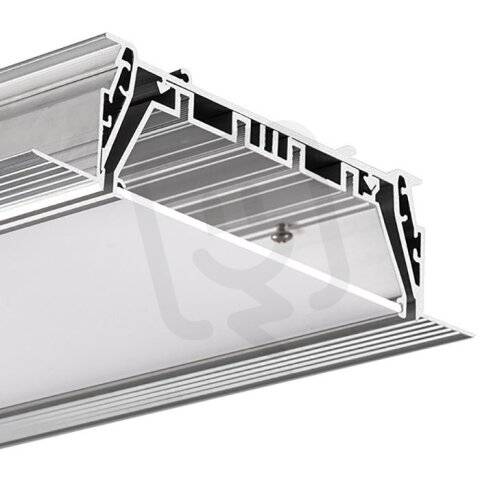 Systém LED hliníkových profil ů do sádrokartonu MOD-KOZE-100 3m, stříbrná