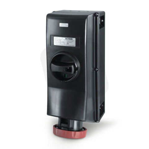 Nástěnná zásuvka SCAME ADVANCE GRP EX s vypínačem 3P+E 63A 6h/380-415V IP67