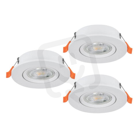 Vestavné svítidlo BARRANCO 3XLED-CCT d90 13,5W IP20 bílá EGLO 902262
