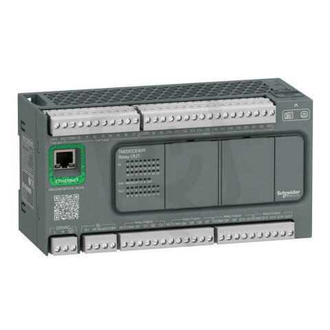 PLC Modicon M200, 100-240VAC, 24DI, 16DO-relé, Ethernet SCHNEIDER TM200CE40R