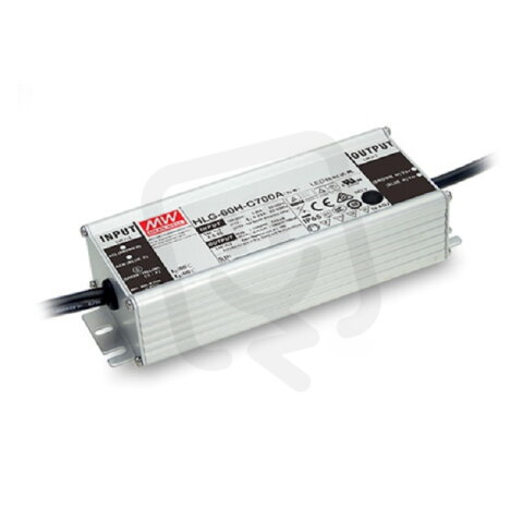 Proudový zroj pro LED 70W 700mA MEAN WELL HLG-60H-C700AB