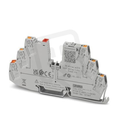 Elektronický přístrojový jistič PTCB E1 48DC/1-6A NO PHOENIX CONTACT 1471917