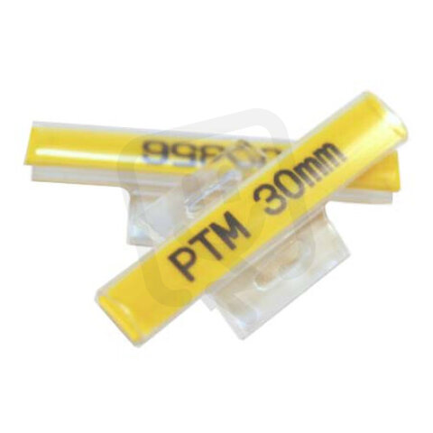 PTM10030K Průhledné připínací kapsy, rozměr 4,6x30mm, pro uchycení jednou páskou