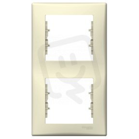 Sedna Rámeček dvojnásobný vertikální, Beige SCHNEIDER SDN5801147