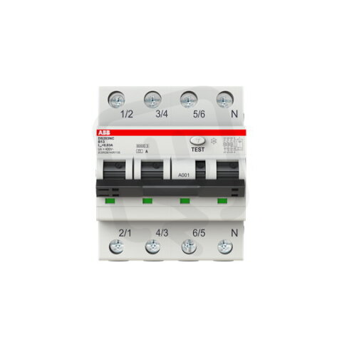 DS203NC-B13/A30 kombinace jistič/chránič 3P+N 13A 30mA B A ABB 2CSR256140R1135