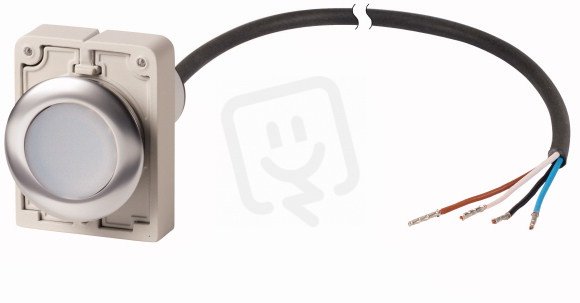 Eaton C30C-FDR-W-K10-P62 Kompaktní zapuštěné tlačítko, aretace, bílá, 1Z
