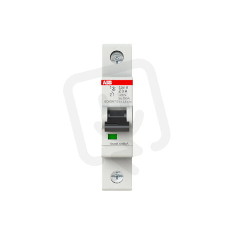S201M-Z3 1 fázový jistič 3 A char. Z 10kA ABB 2CDS271001R0318
