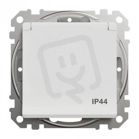 Sedna D/E Zásuvka 230V 16A IP44 šroubová, Bílá SCHNEIDER SDD211013