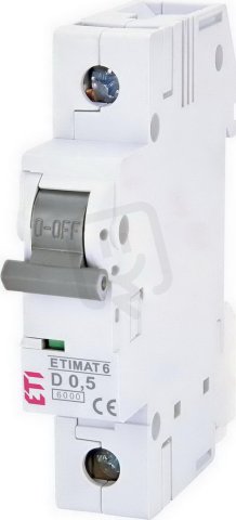 Jistič ETIMAT 6 1p D0,5 6kA ETI 002161501