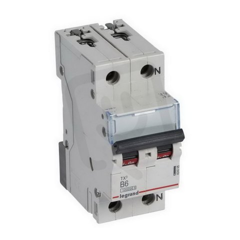 TX3 JISTIČ, 1+N PÓLOVÝ, CHAR. B, 6A 10000A LEGRAND 404095