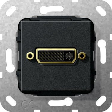 DVI (24+5) krátký kabel vložka černá m GIRA 564510