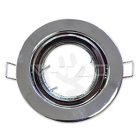 GU10 Housing Round Chrome,  VT-7227
