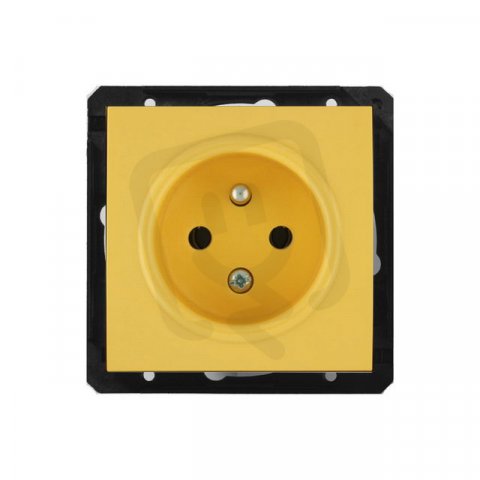 Obzor Elegant DSE Z1-89009-000000 Zásuvka jednonásobná slunečnicově žlutý kryt