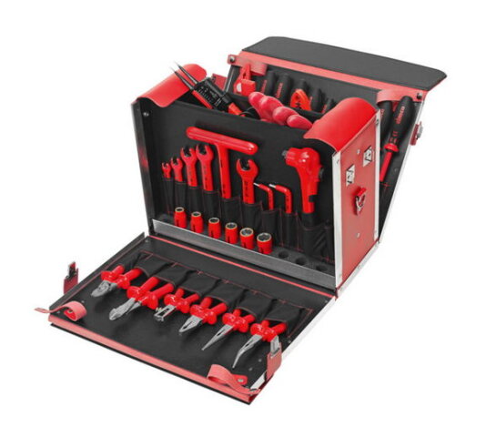 Kožený kufr VDE s nářadím 380x480x220 mm (40 ks) CIMCO 170378