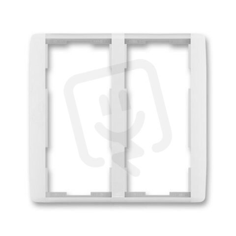 ELEMENT Rámeček 2x dvojnásobný bílá/ledová bílá ABB 3901E-A00222 01