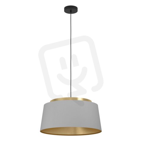 Závěsné svítidlo ALMERIMAR 3xE27 černá/kartáč. mosaz/šedá 120W IP20 EGLO 390173
