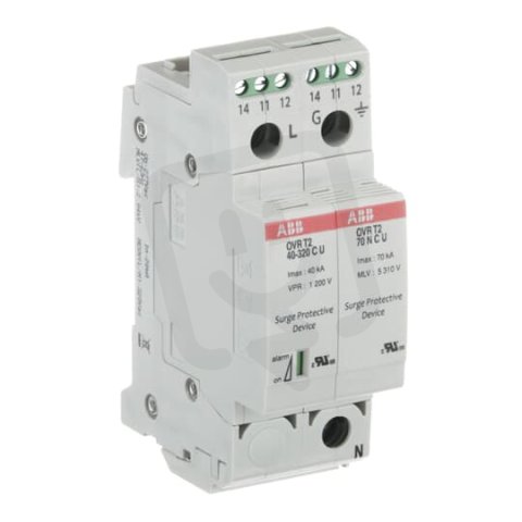 OVR T2 1N 40-320 P TS U Přepěťová ochrana T2 40-320 kA ABB 2CTB802342R2500