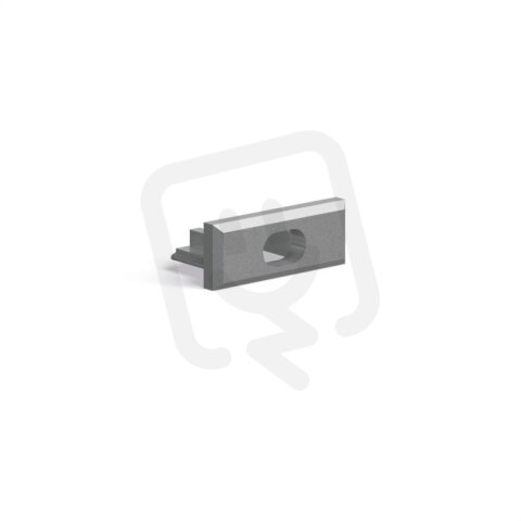 Záslepka s otvorem KLUŚ MICRO-PLUS-OTW pro AL profil, stříbrná /C24392L01TW/