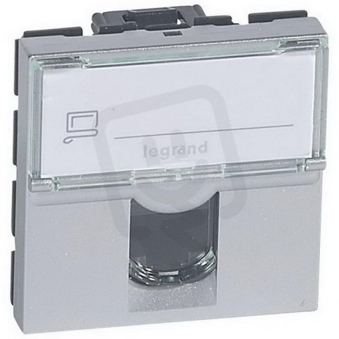 MOSAIC 1XRJ45 UTP CAT.6 2MODULOVÝ HLINÍK LEGRAND 079464