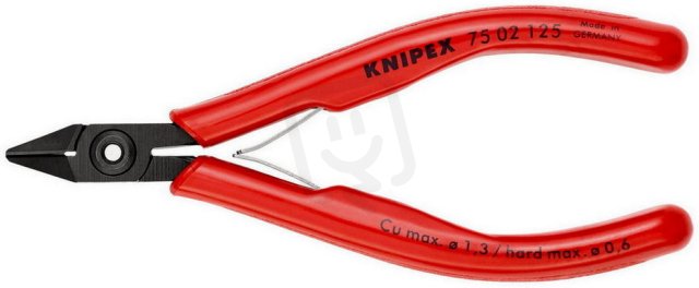 Boční štípací kleště pro elektroniku 125 mm KNIPEX 75 02 125