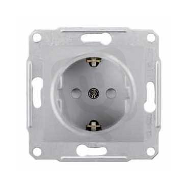 Sedna Zásuvka Schuko 2P+PE, clonky, Aluminium SCHNEIDER SDN3000160