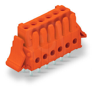 Pružinová svorkovnice THT rovná 3,81 mm oranžová 15pól. WAGO 734-515/037-000