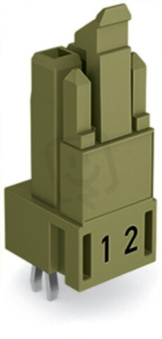 Zásuvka na desky plošných spojů rovné provedení 2pól. světle zelená WAGO 890-862