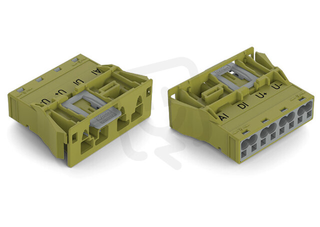 Zástrčka Snap-In 4pól. Kód. B světle zelená WAGO 770-774/072-000