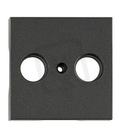 Kryt anténní zásuvky TV, typ HSBK-M, 2 otvory, antracit SCHRACK EV114309--