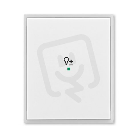 ABB Element,Time Kryt 1násobný symbol stmívání bílá/ledová bílá 6220E-A01004 01