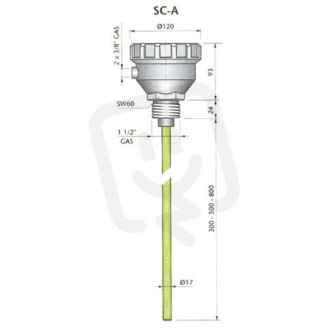 Kapacitní snímač hladiny AECO SC-A500 110/220VAC