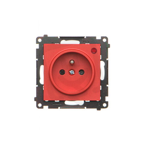 Zásuvka silová 1 násobná typ E (přístroj