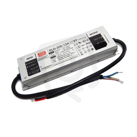 Napěťový zdroj pro LED 202W 24V 8400mA MEAN WELL ELG-200-24A-3Y