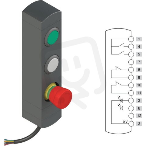 Ovládací jednotka BN 3 prvky (konfigurace B07) IP65 PIZZATO BNAC3ZB07