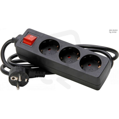 129715009 3-way multiple socket outlet,