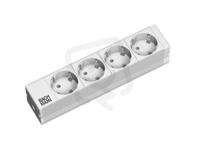 Bachman 333.0122 10'' 1U 4xCEE7/3 power 2,0m CEE7/7 208mm